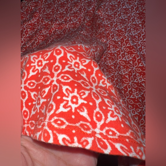 Ecote for URBAN outfitters orange & white Printed Mini Dress Size Medium EUC - Picture 4 of 7